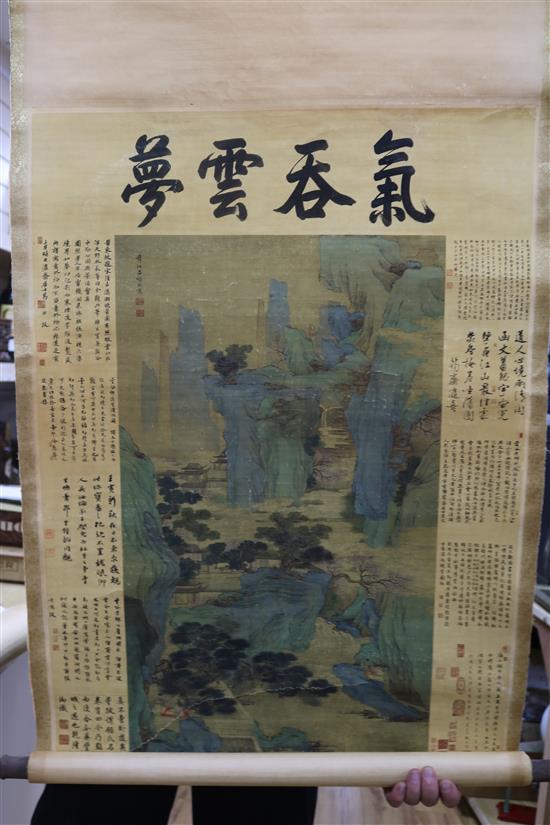 Eight Chinese scroll pictures